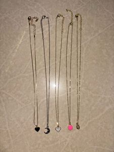 Set of 5 Cute Pendant Necklaces