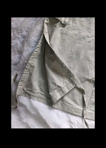 Beige Cargo Midi Skirt