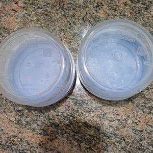 Set of 2 Blue &amp; White Celloware Containers/ Tiffin