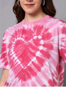 Pink Tie-Dye Heart T-Shirt