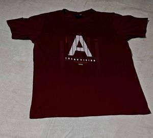 Maroon "Trend Vision" Graphic T-Shirt