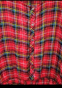 Easybuy Red Checked Top