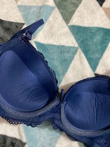 34B Navy Blue Lace Bra