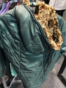 Green Hooded Winter Parka