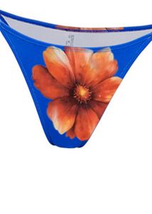 Vibrant Floral Bikini and Skirt Set