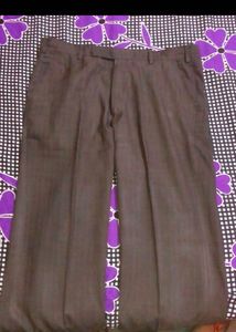 Men's Brown Straight Fit Pants