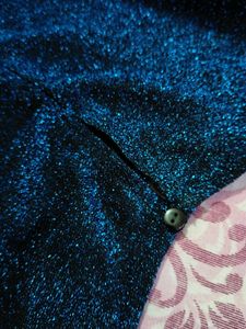 Navy Blue Sequin Bodycon Dress