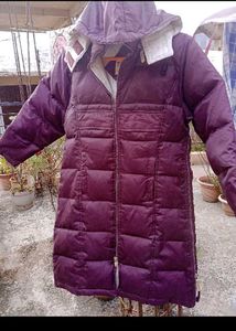 Purple Puffer long jacket