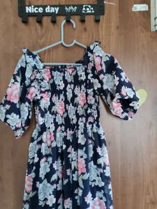 Floral Print Midi Dress