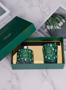 Scented Candle &amp; Diffuser Gift Set - Green