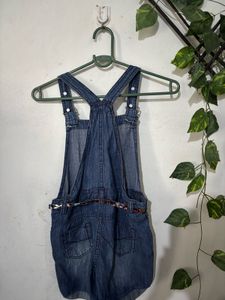 Cute Denim Overalls Shorts with Butterflies