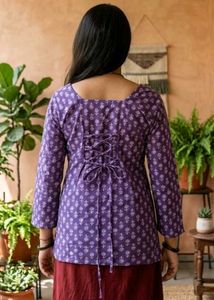 purple 💜 Printed Kurti