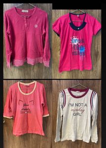 Pink Graphic Print Tee