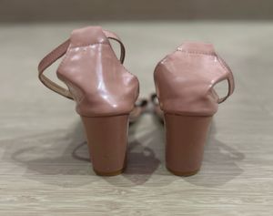 Chic Pink Block Heel Sandals