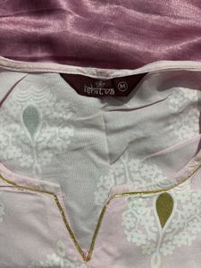 Pastel Pink Kurti In Size M