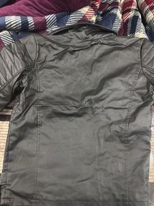 Stylish Black Faux Leather Jacket