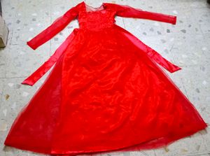 1 peace gown red colour