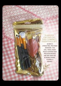 Compact Makeup Brush & Sponge Set
