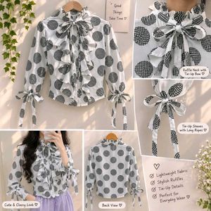 Ruffled Polka Dot Top