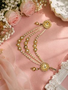 Exquisite Pearl & Gold kamarband