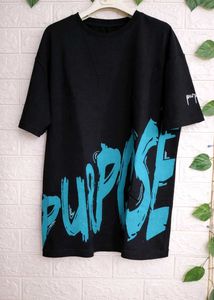 Black 'Purpose' Graphic T-Shirt