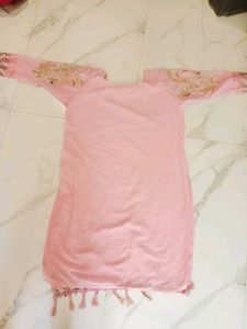 Elegant Pink Kurta Set with Dupatta 4xl