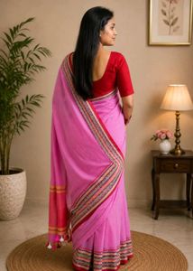 🌿 Anuragini Soft Pink Saree 🌿