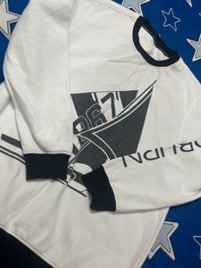 Nautica White Graphic Sweatshirt