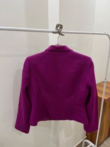 MARIE CLAIRE FUSCHIA PINK TWEED BLAZER