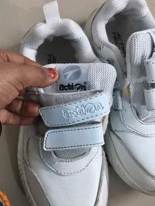 White Action Sports Shoes