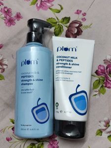New Plum Coconut  Peptides Shampoo & Conditioner