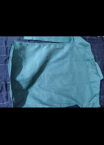 New Teal Textured Button Shirt