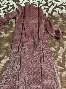Maroon  Kurta with lower and