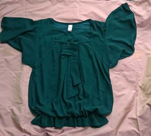 Green stylish top for women