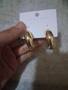Chunky Gold Hoop Earrings