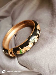 Boho Beaded Bracelet &amp; Vintage Enamel Bangle