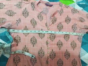Beautiful Pink Printed Kurta