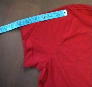 Macrowoman Classic Red Crew Neck T-Shirt