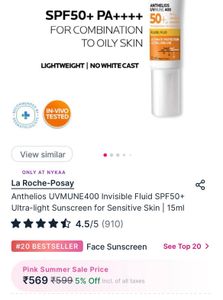 La Roche-Posay Anthelios SPF 50 Sunscreen