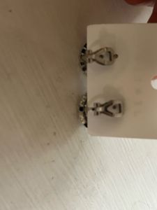 Beautiful white pearl artificial earrings.