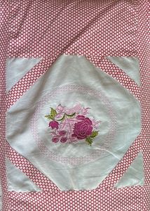 Pure cotton Floral Embroidered Bedsheet