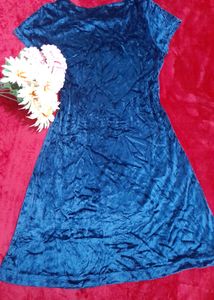 Short One Piece Velvet Dress