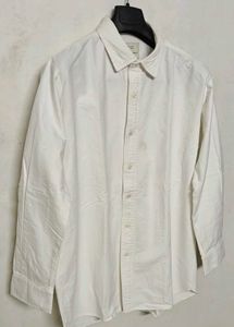 Korean Classic White Button-Down Shirt