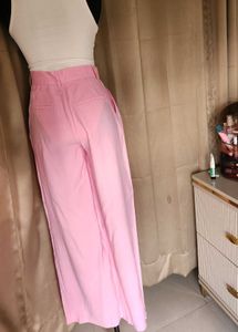 Pink Wide Leg Trousers