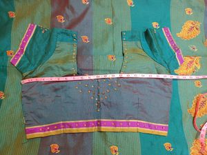 🦚 Silk Cotton Saree With Blouse