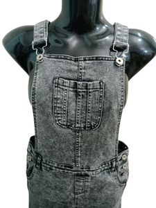 Premium Charcoal Denim Dungree Fits For S &amp; M