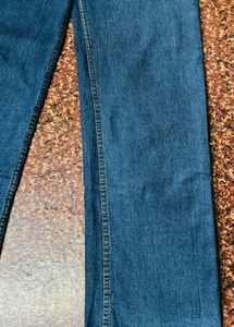 Dark blue baggy jeans