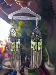 Boho Tassel & Beaded Drop Earrings