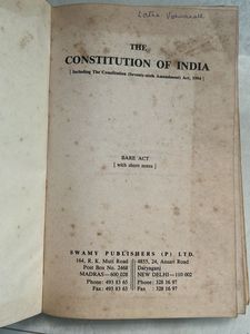 Constitution of India - Bare Act