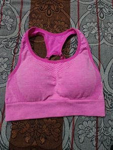 Pink Sports Bra
